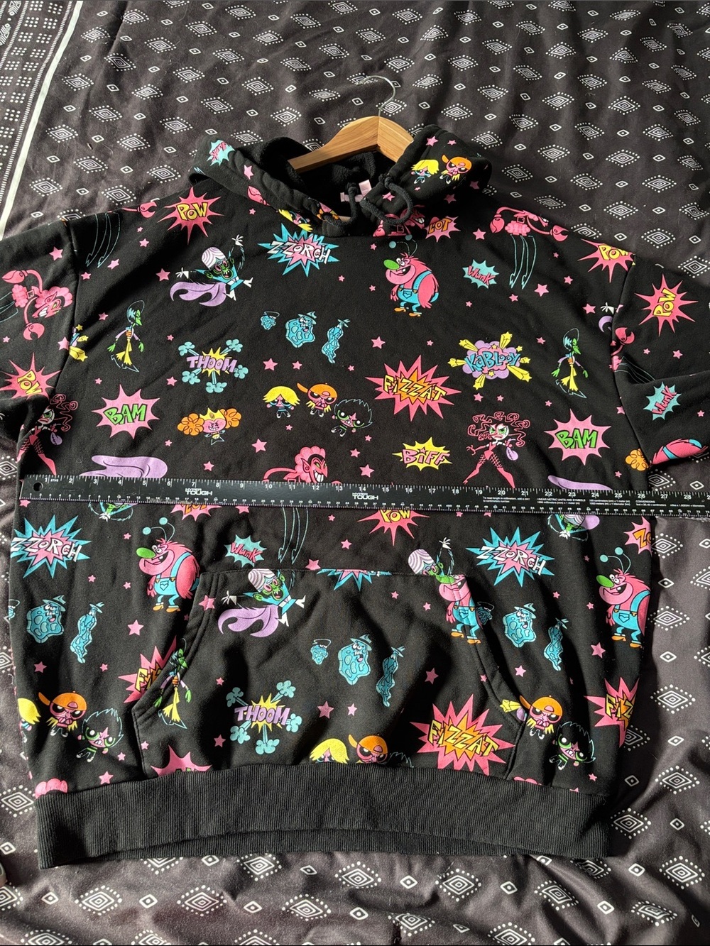 Dolls Kill x The Powerpuff Girls Villains Oversized Hoodie Black Medium - Picture 7 of 9